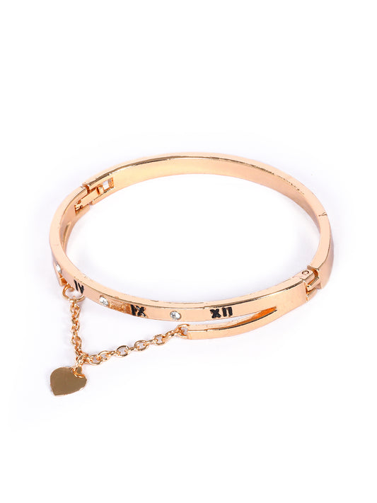 Rose Gold Plated Korean Kada Bracelet For Women
